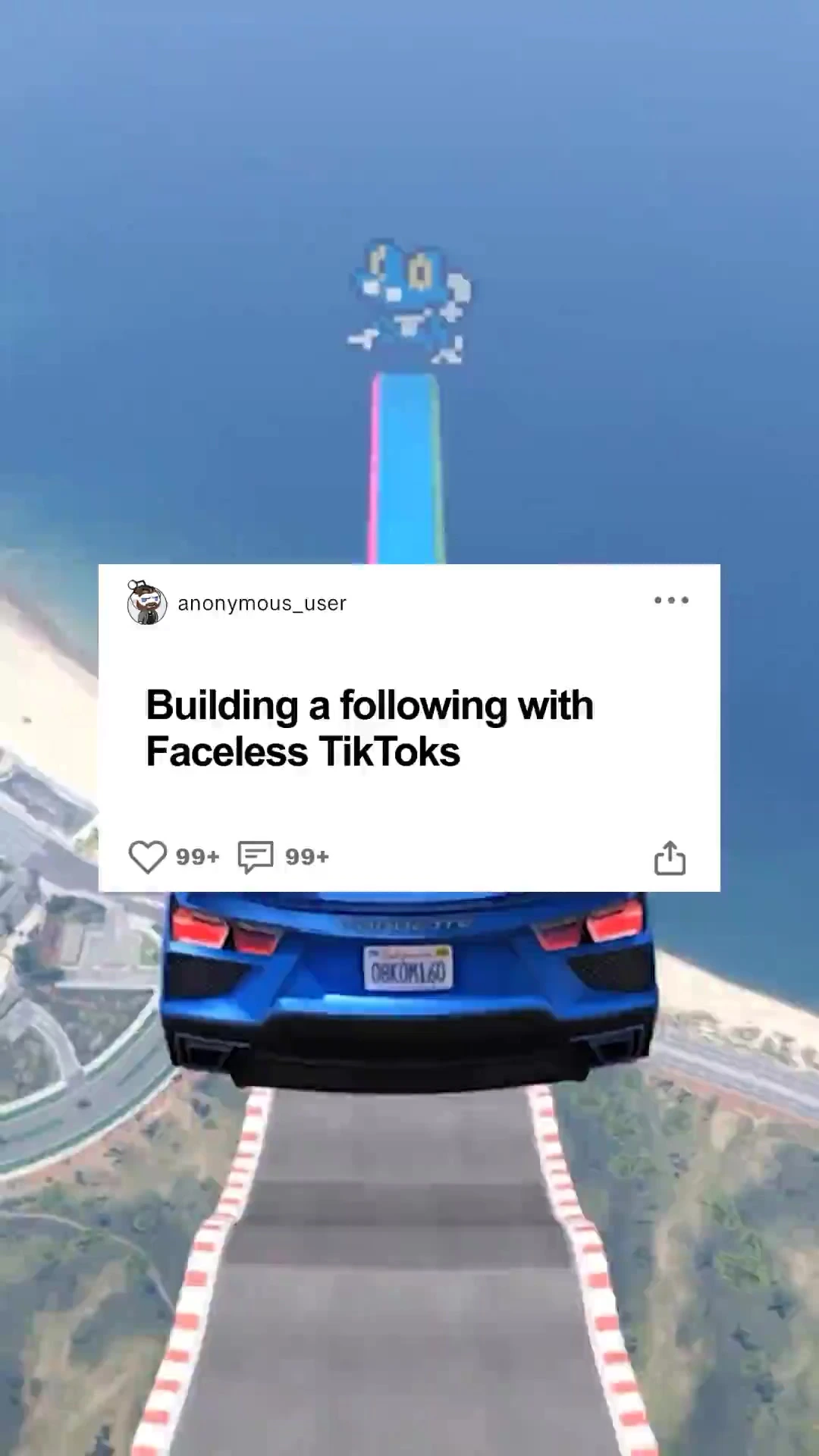 Faceless GTA-style short-form video
